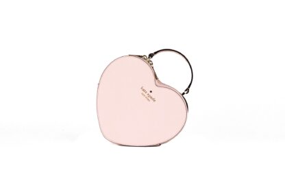 Kate Spade - Love Shack Chalk Pink Saffiano Top Handle Heart Crossbody Handbag