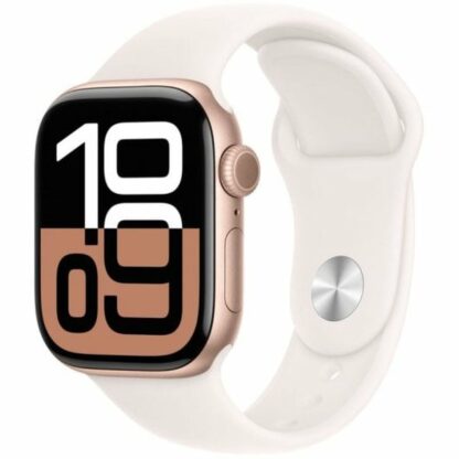 Ανδρικά Ρολόγια Apple Series 10 GPS 42mm Χρυσός Ροζ