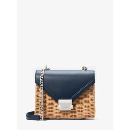 Τσάντα Ώμου Michael Kors WHITNEY-NAVY Μπλε 21 x 18 x 7 cm