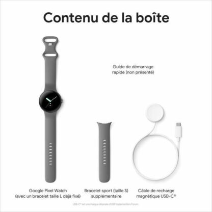 Smartwatch Google Pixel Watch GA04300 Ματ μαύρο 1,2" 294 mAh LTE