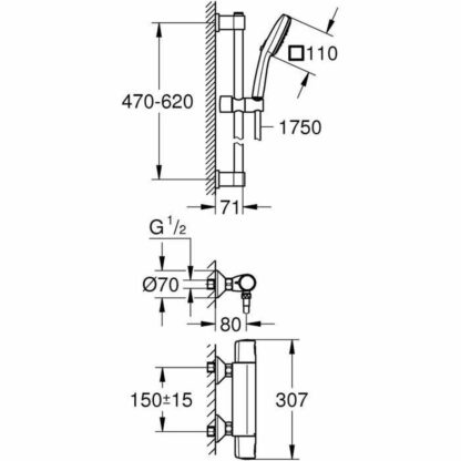 Στήλη ντους Grohe Precision Trend