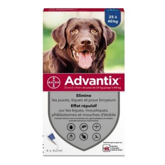 Πιπέτα για Σκύλους Advantix 25-40 Kg