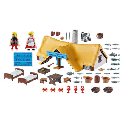 Playset Playmobil Astérix: Ordralfabetix Hut 71266 73 Τεμάχια