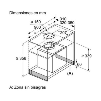 Συμβατικός Απορροφητήρας Balay 237515 90 cm 620 m3h 255W Χάλυβας