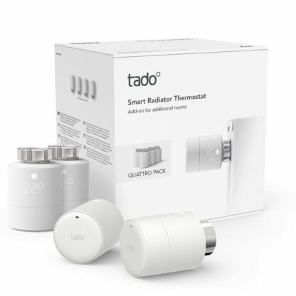 Προγραμματιζόμενος θερμοστάτης Tado Smart Radiator Thermostat - Quattro Λευκό (4 Μονάδες)