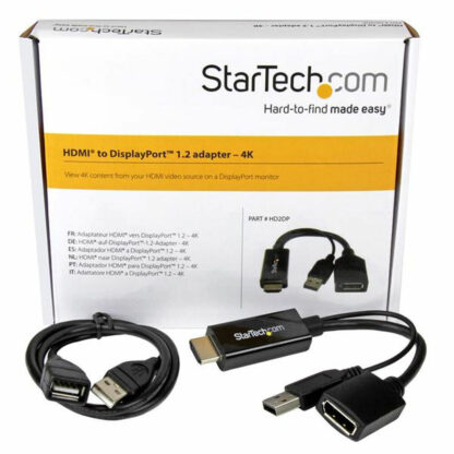 Αντάπτορας DisplayPort σε HDMI Startech HD2DP                Μαύρο 4K