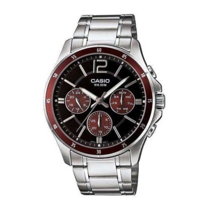 Ανδρικά Ρολόγια Casio MULTIFUNCTION CALENDAR - BLACK & BORDEAUX (Ø 43,5 mm)