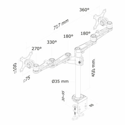 Επιτραπέζια Βάση για Οθόνη Neomounts FPMA-D935D