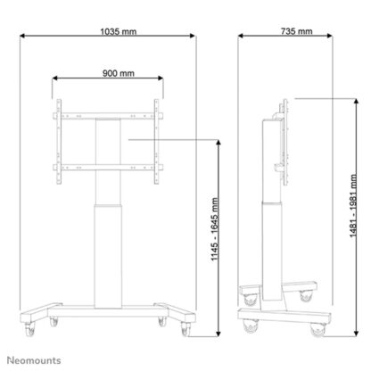 Τρόλεϊ Neomounts PLASMA-M2250BLACK