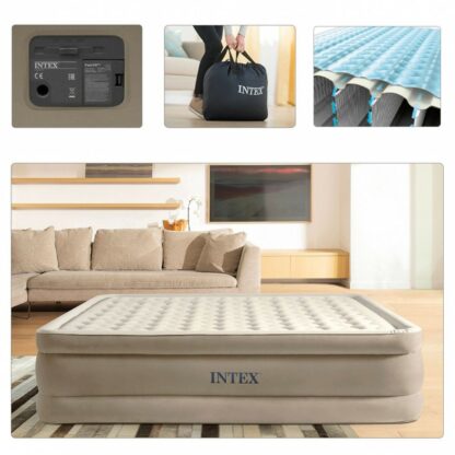 Φουσκωτό Kρεβάτι Intex Queen Ultra Plush Fiber-Tech 152 x 46 x 203 cm