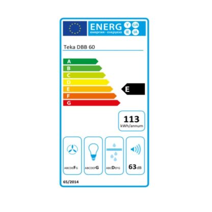 Συμβατικός Απορροφητήρας Teka DBB60 I 60 cm 380 m3/h 60 dB 195W