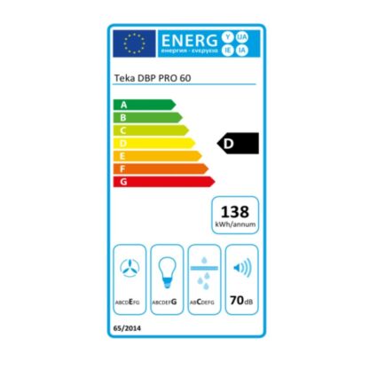 Συμβατικός Απορροφητήρας Teka 40460509 60 cm 613 m3/h 68 dB 236W Χάλυβας