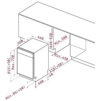 Πλυντήριο πιάτων Teka DW8 40 FI Προσαρμόσιμα 45 cm