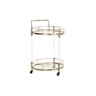 Σετ Δίσκων DKD Home Decor Ανοιχτό καφέ Bamboo 54 x 43 x 9 cm (3 Μονάδες) (x2)