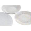 Σετ σερβιρίσματος DKD Home Decor Μπλε Λευκό Ροζ Πορσελάνη 18 Τεμάχια 27 x 27 x 3 cm - Image 2