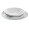 Σετ σερβιρίσματος DKD Home Decor Μπλε Λευκό Ροζ Πορσελάνη 18 Τεμάχια 27 x 27 x 3 cm - Image 3