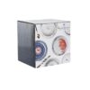 Σετ σερβιρίσματος DKD Home Decor Μπλε Λευκό Ροζ Πορσελάνη 18 Τεμάχια 27 x 27 x 3 cm - Image 4