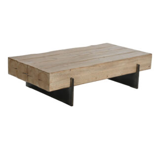 Σετ με 2 τραπέζια Home ESPRIT Λευκό Φυσικό 45 x 45 x 45 cm