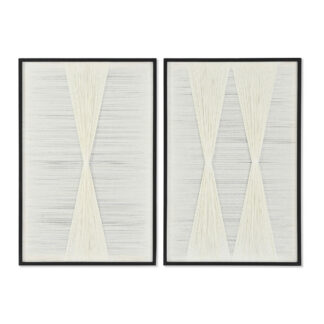 Πίνακας Home ESPRIT Shabby Chic Βάζο 70 x 3,5 x 70 cm (x2)