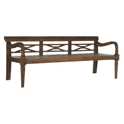 Παγκάκι Home ESPRIT Σκούρο καφέ ξύλο teak 190 x 70 x 75 cm