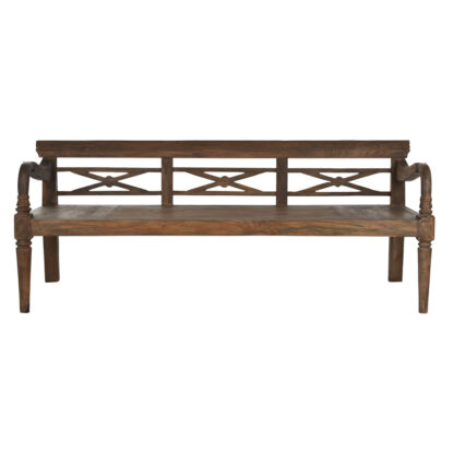 Παγκάκι Home ESPRIT Σκούρο καφέ ξύλο teak 190 x 70 x 75 cm