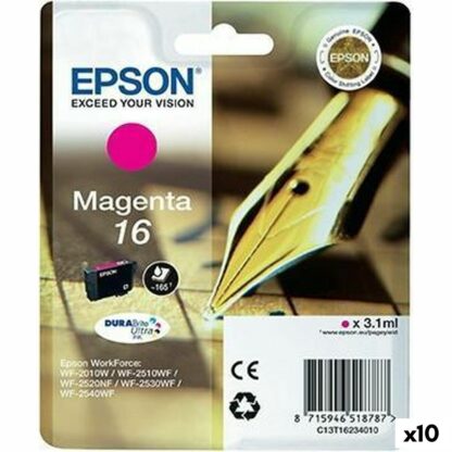 Αυθεντικό Φυσίγγιο μελάνης Epson DURABRITE ULTRA INK - Nº 16 Mατζέντα (x10)