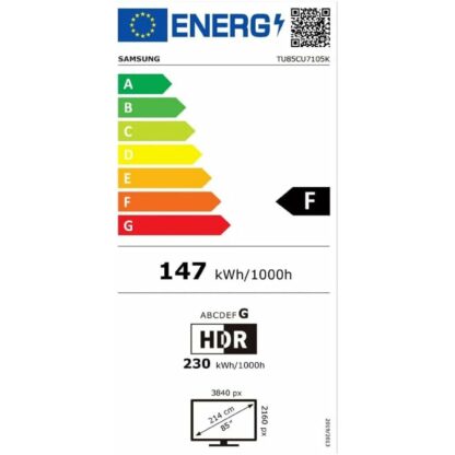 Τηλεόραση Samsung TU85CU7105K 85" 4K Ultra HD 85" LED