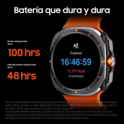 Smartwatch Samsung Galaxy Watch Ultra 4G Γκρι Πορτοκαλί Σκούρο γκρίζο