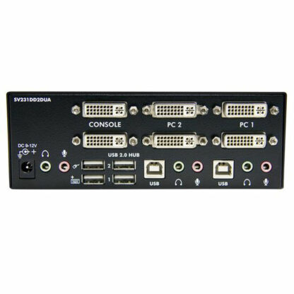 Διακόπτης KVM με 2 Θύρες Startech SV231DD2DUA