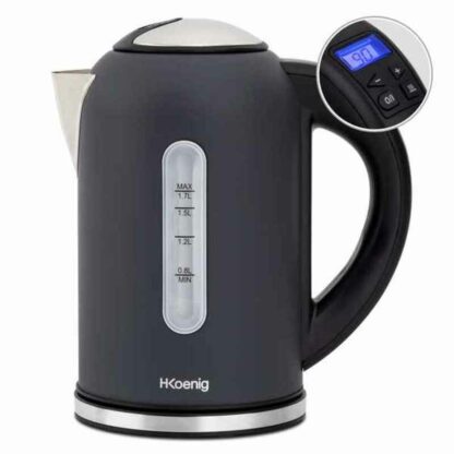 H.Koenig BOE52 electric kettle - Βραστήρας Hkoenig 2200 W Μαύρο Ανοξείδωτο ατσάλι 2200 W 1,7 L 1,7 L