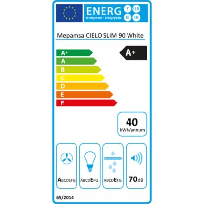 Συμβατικός Απορροφητήρας Mepamsa 350.0528.003 90 cm 720 m3/h 63 dB 145W Λευκό A+