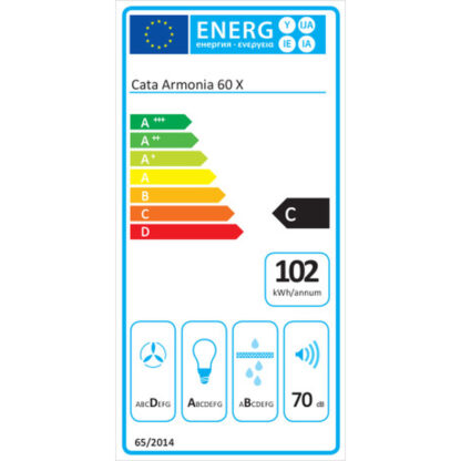 Συμβατικός Απορροφητήρας Cata ARMONIA 275 W Ασημί Χάλυβας