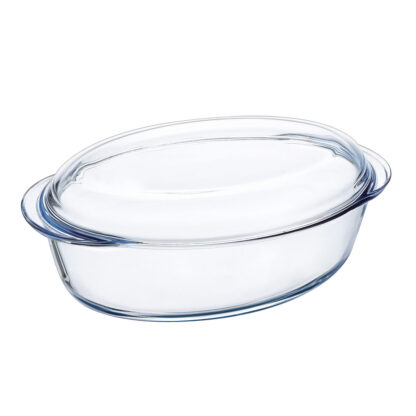 Πιάτο ψησίματος Pyrex Classic Vidrio Διαφανές Γυαλί 33 x 20 x 10 cm Με καπάκι (3 Μονάδες)