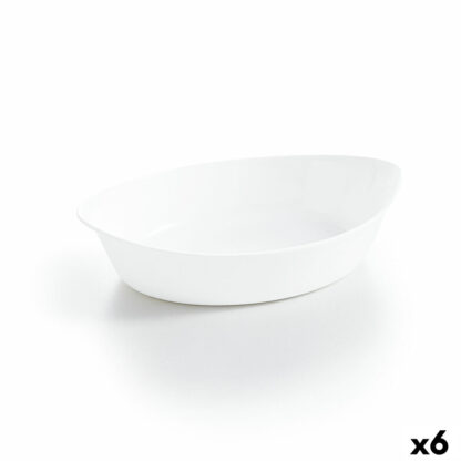 Ταψί Luminarc Smart Cuisine Οβάλ Λευκό Γυαλί 25 x 15 cm (x6)