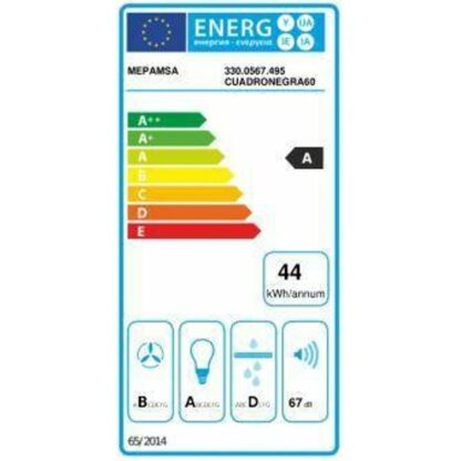 Συμβατικός Απορροφητήρας Mepamsa CUADRO 60 Μαύρο 60 cm