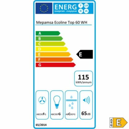 Συμβατικός Απορροφητήρας Mepamsa ECOLINE V3 60 cm Λευκό 300 m3/h