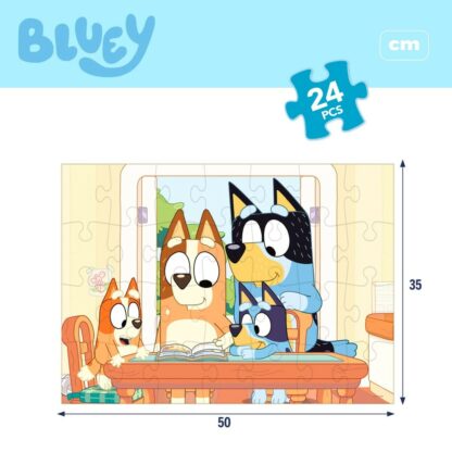 Παιδικό παζλ Bluey Διπλή όψη 24 Τεμάχια 50 x 35 cm (12 Μονάδες)