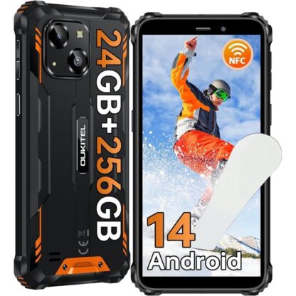 Smartphone Oukitel WP32 PRO 6" UNISOC T606 6 GB RAM 256 GB Μαύρο Πορτοκαλί