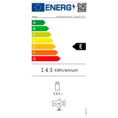 Ψυγείο BEKO B3RMLNE444HXB Γκρι (185 x 60 cm)