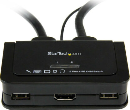 StarTech 2-Port HDMI Cable KVM Switch Black SV211HDUA