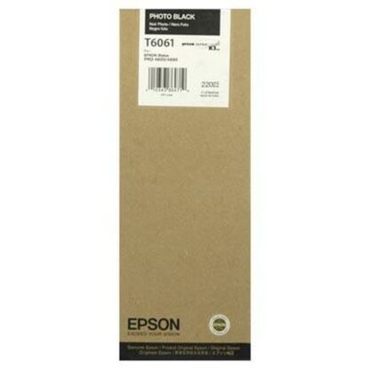 Αυθεντικό Φυσίγγιο μελάνης Epson Cartucho T606100 negro foto Μαύρο