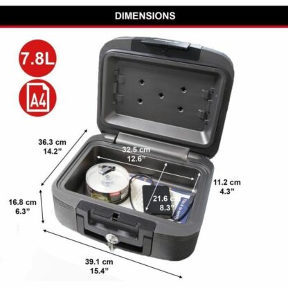 Θυρίδα ασφαλείας Master Lock Μαύρο 7,8 L