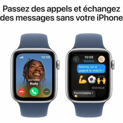 Smartwatch Apple Watch SE Μπλε Ασημί Ø 44 mm