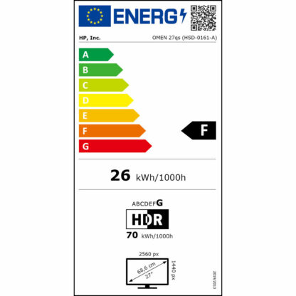 Οθόνη HP 780J4E9#ABB 27" IPS Flicker free 240 Hz