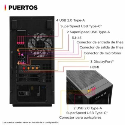 PC Γραφείου HP OMEN 35L GT16-0000ns 32 GB RAM 1 TB SSD Nvidia Geforce RTX 4060