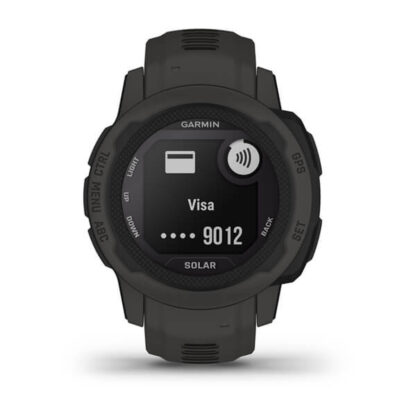 Smartwatch GARMIN Instinct 2 Solar Σκούρο γκρίζο 0,79" Μαύρο Γραφίτης