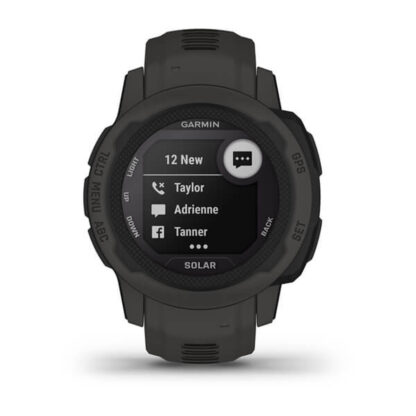 Smartwatch GARMIN Instinct 2 Solar Σκούρο γκρίζο 0,79" Μαύρο Γραφίτης