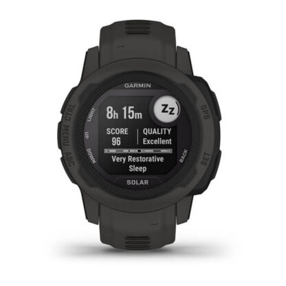 Smartwatch GARMIN Instinct 2 Solar Σκούρο γκρίζο 0,79" Μαύρο Γραφίτης