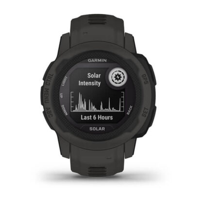 Smartwatch GARMIN Instinct 2 Solar Σκούρο γκρίζο 0,79" Μαύρο Γραφίτης