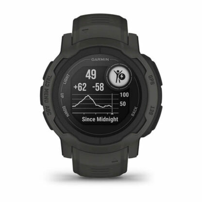 Smartwatch GARMIN Instinct 2 45 mm 0,9" Μαύρο Γραφίτης Σκούρο γκρίζο